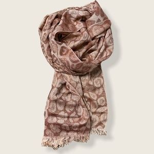 FRAAS Rose gold leopard scarf